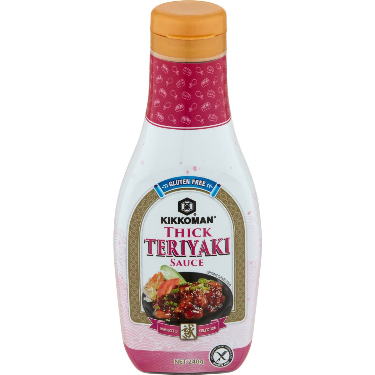 Calories In Kikkoman Thick Teriyaki Sauce Gluten Free Calcount   234226 