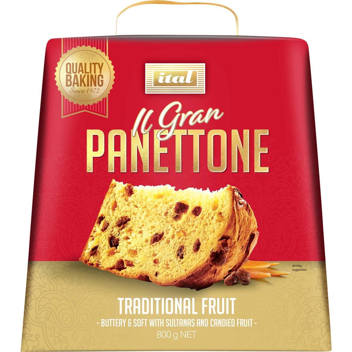 Calories in Ital Il Gran Panettone Traditional Fruit
