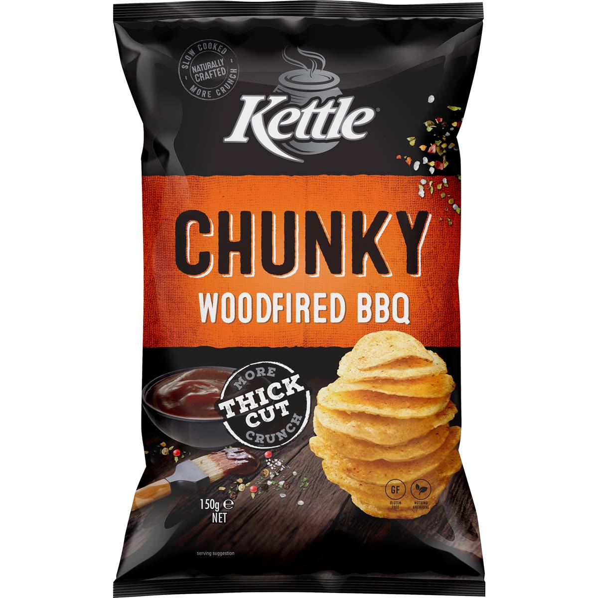 Calories in Kettle Chunky Potato Chips Barbeque