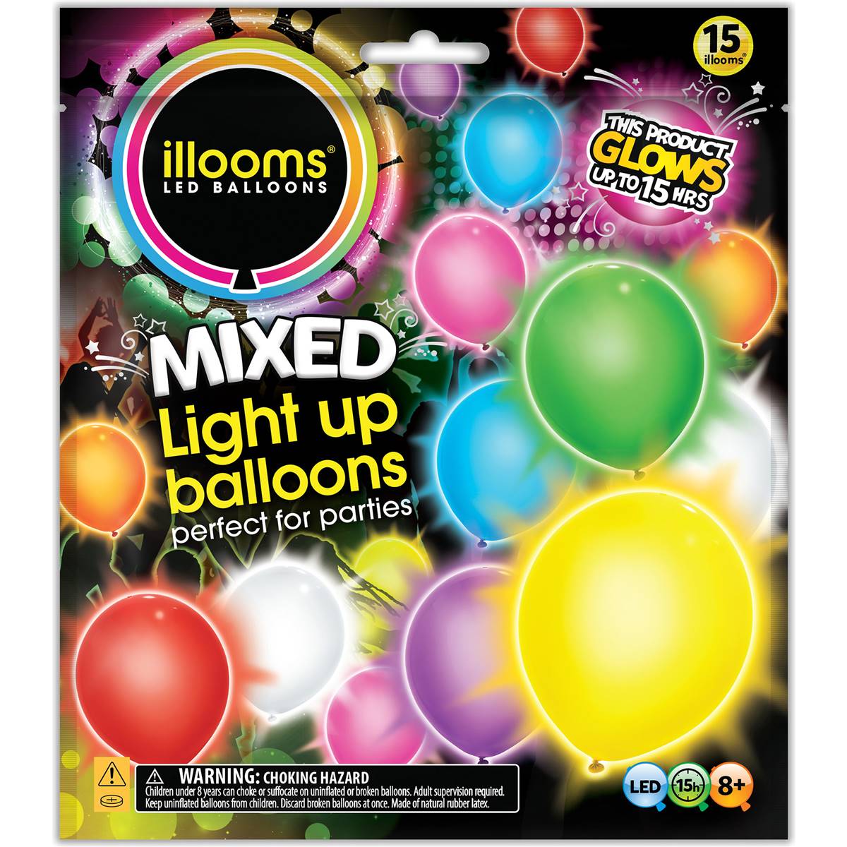 Illooms Mixed Light Up LED Balloons