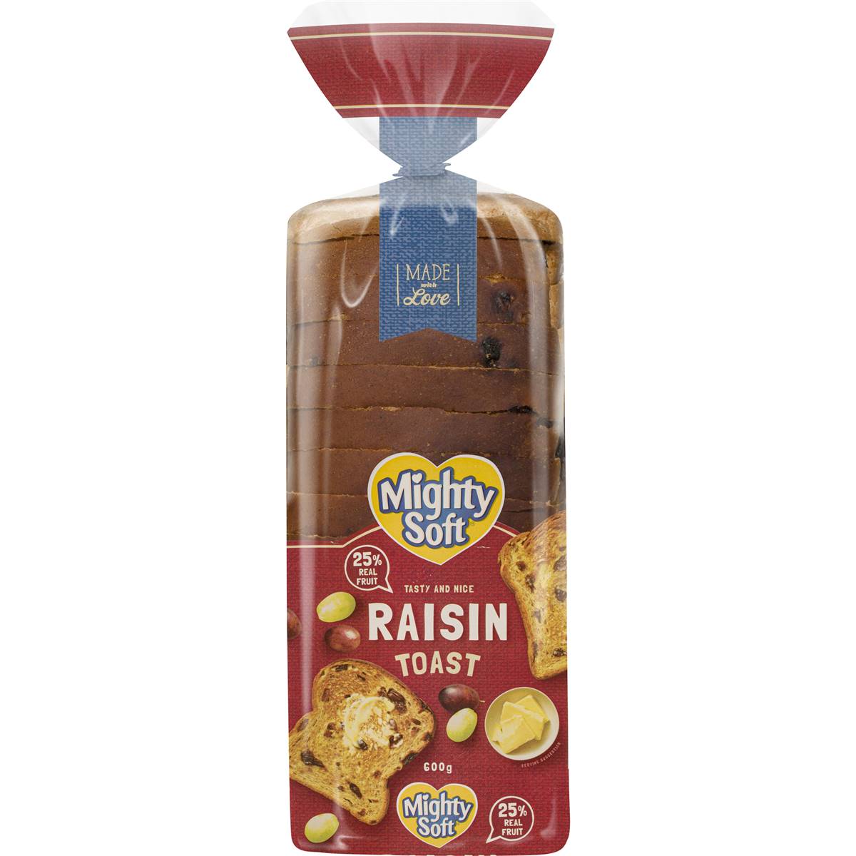 Calories in Mighty Soft Raisin Toast calcount