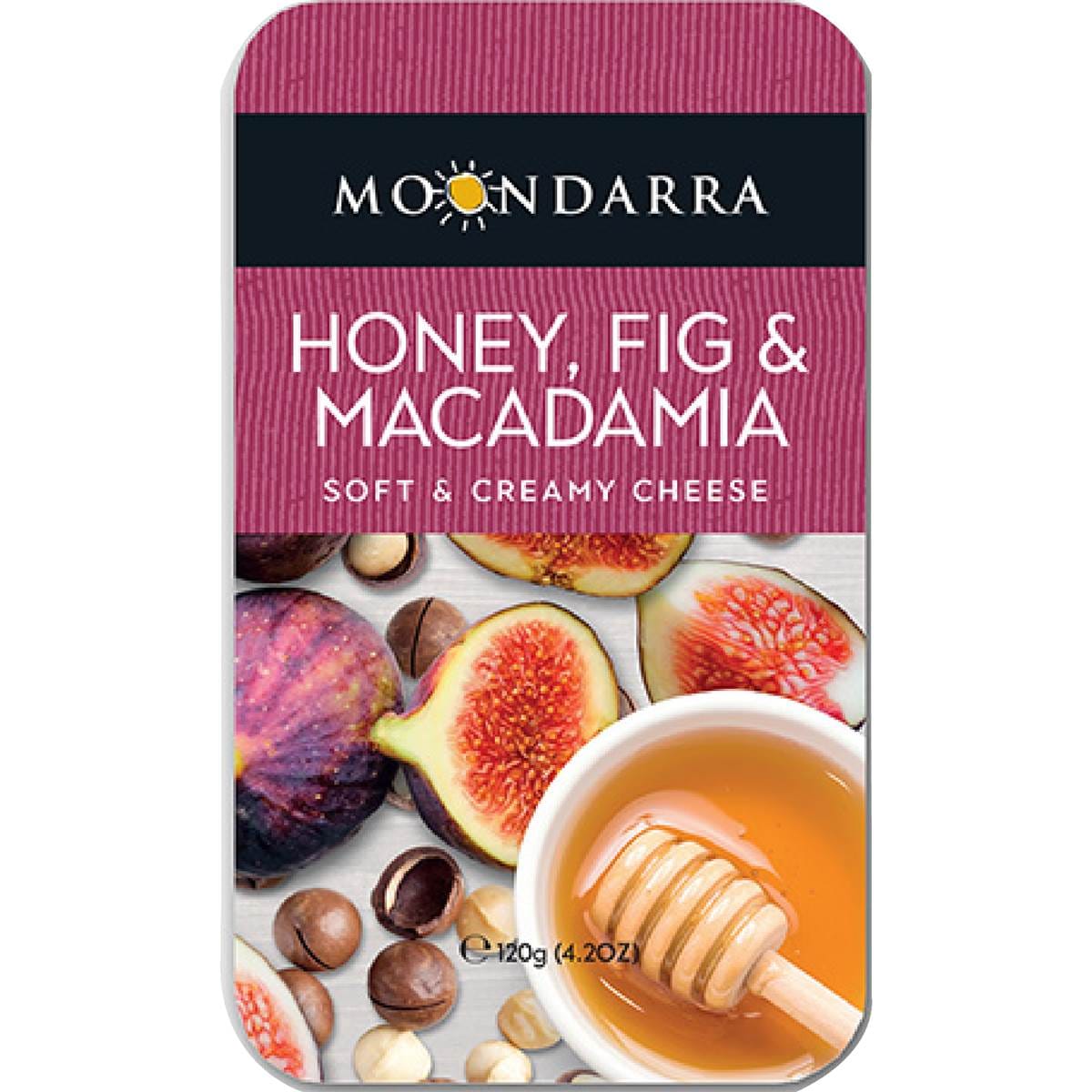 Moondarra Honey Fig Macadamia Soft Cheese 120g