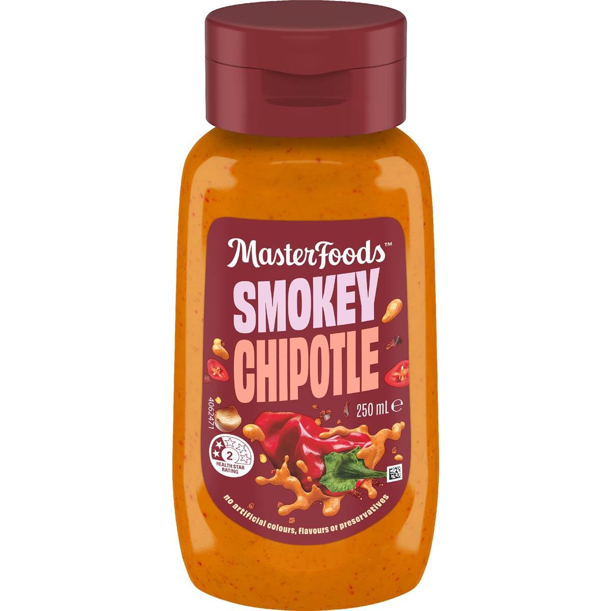 MasterFoods Smokey Chipotle No Rules Sauce 250mL