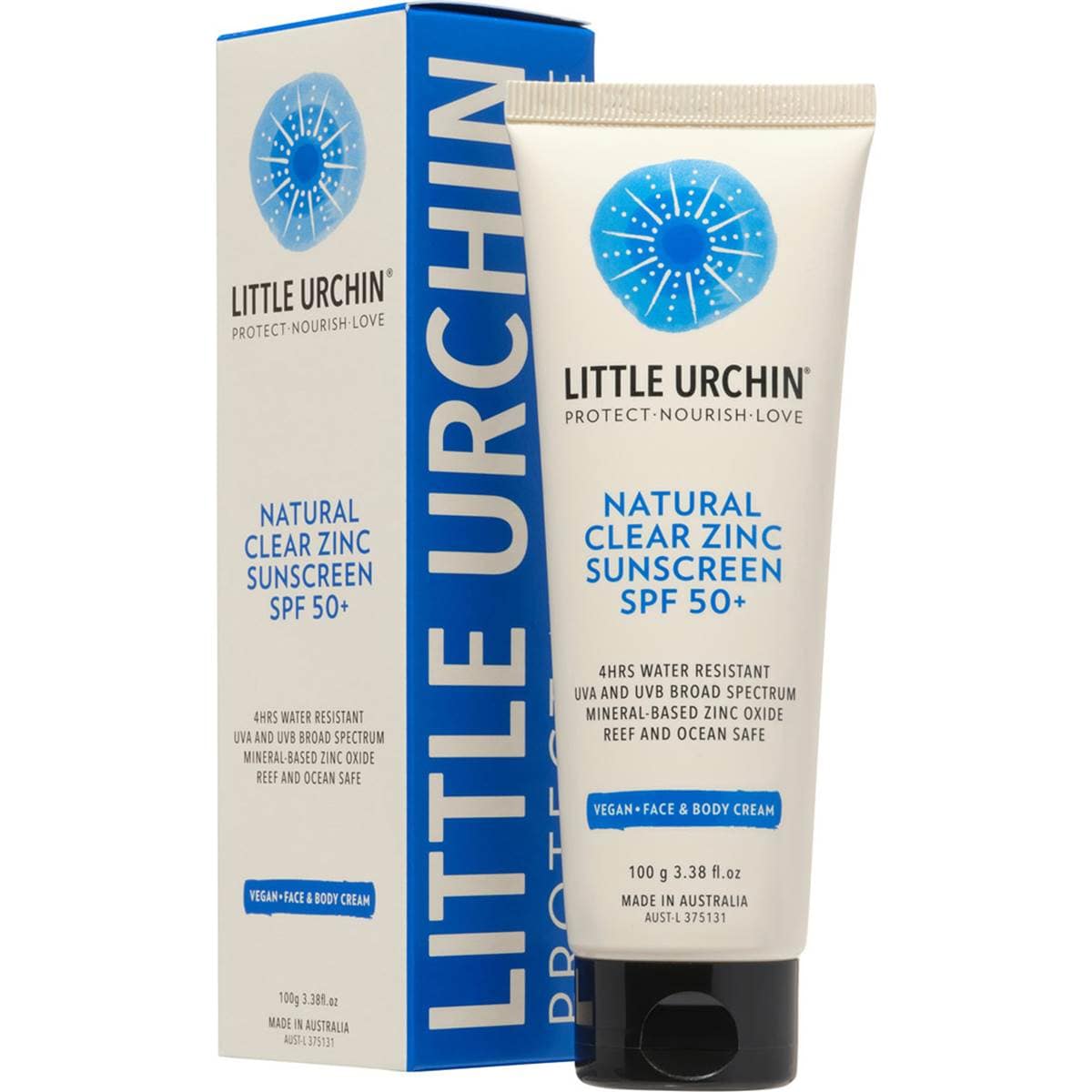 Little Urchin SPF 50 Natural Clear Zinc Sunscreen