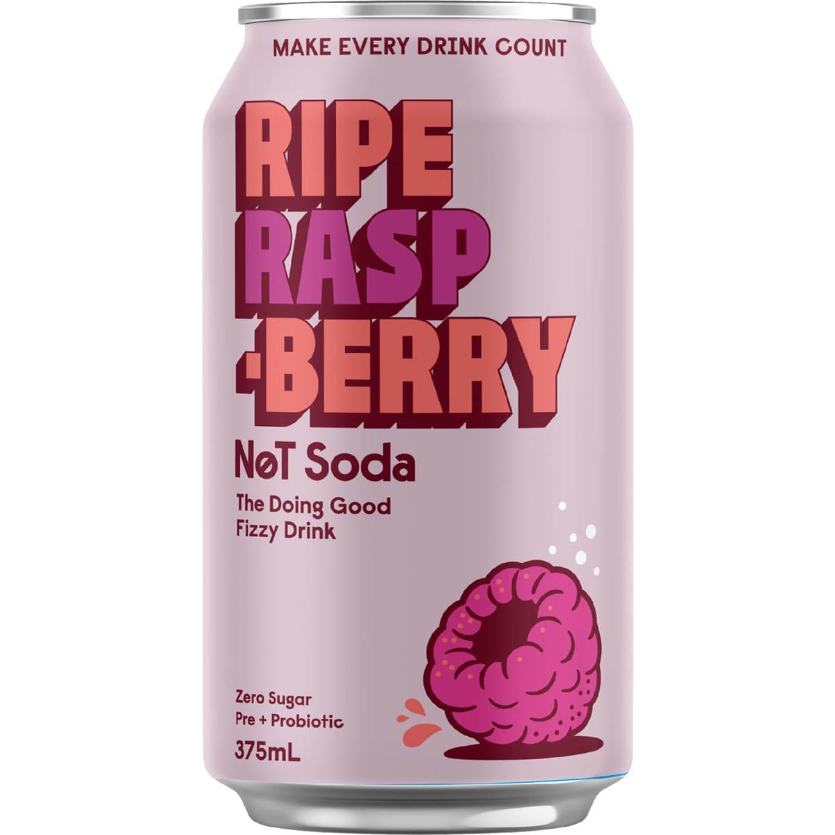 Lo Bros Not Soda Fizzy Drink Raspberry Zero Sugar
