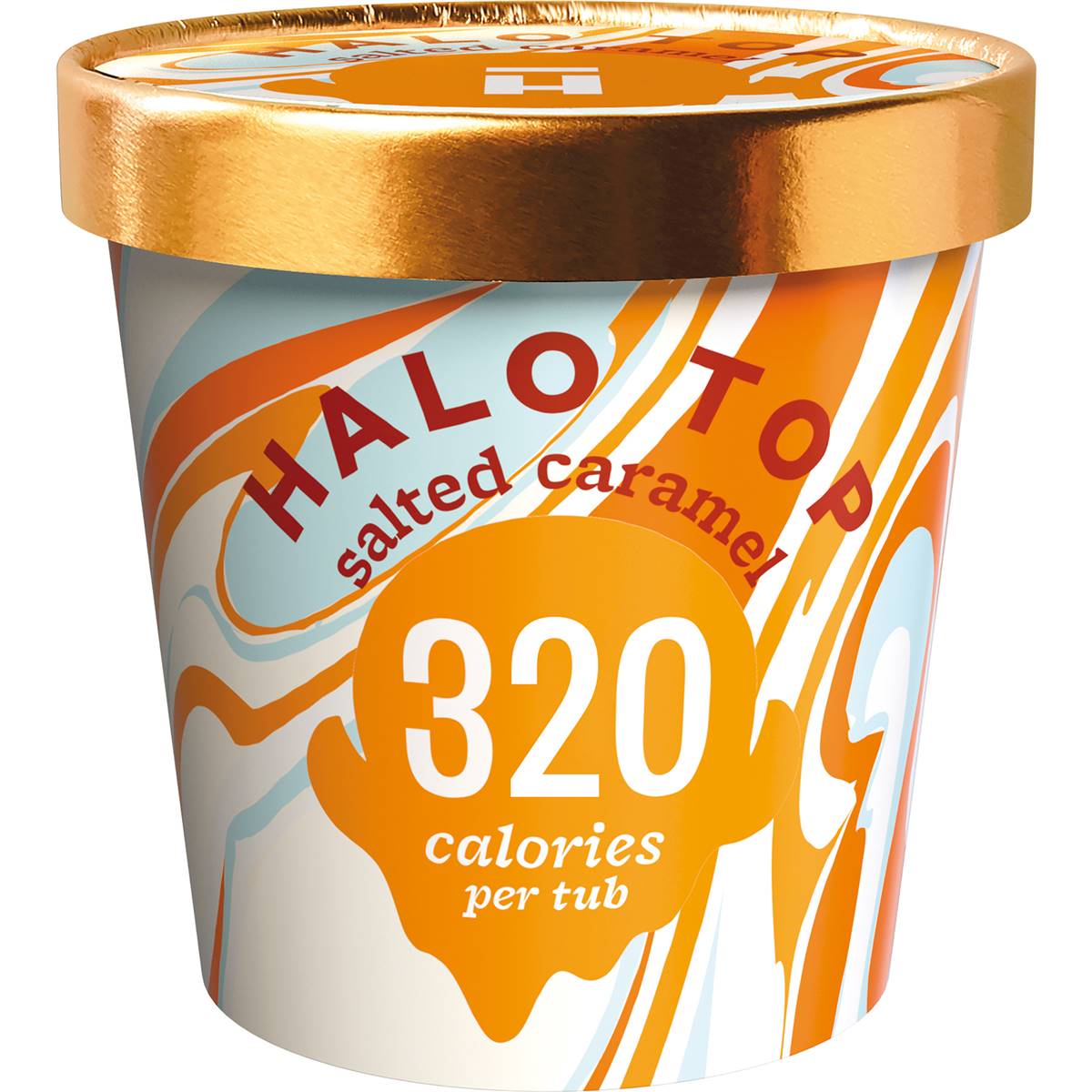 Calories in Halo Top Sea Salt Caramel Ice Cream Tub calcount