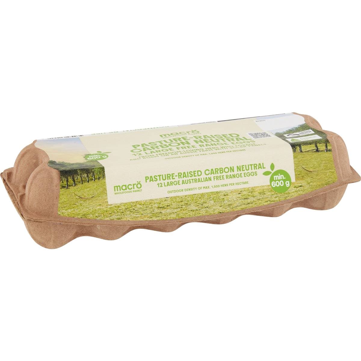 Macro 12 Large Pasture Raised Carbon Neutral Free Range Eggs