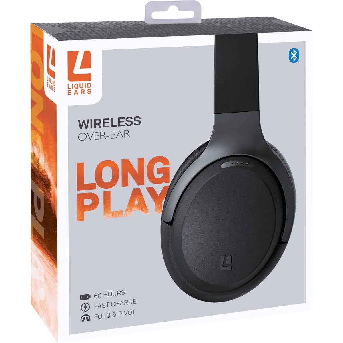 Liquid Ears Long Play Over Ear Wireless Headphones Assorted