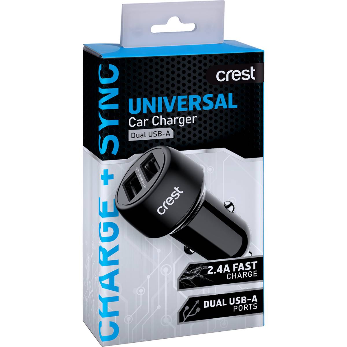 Crest Universal Car Charger Dual USB-A each – Woolworths