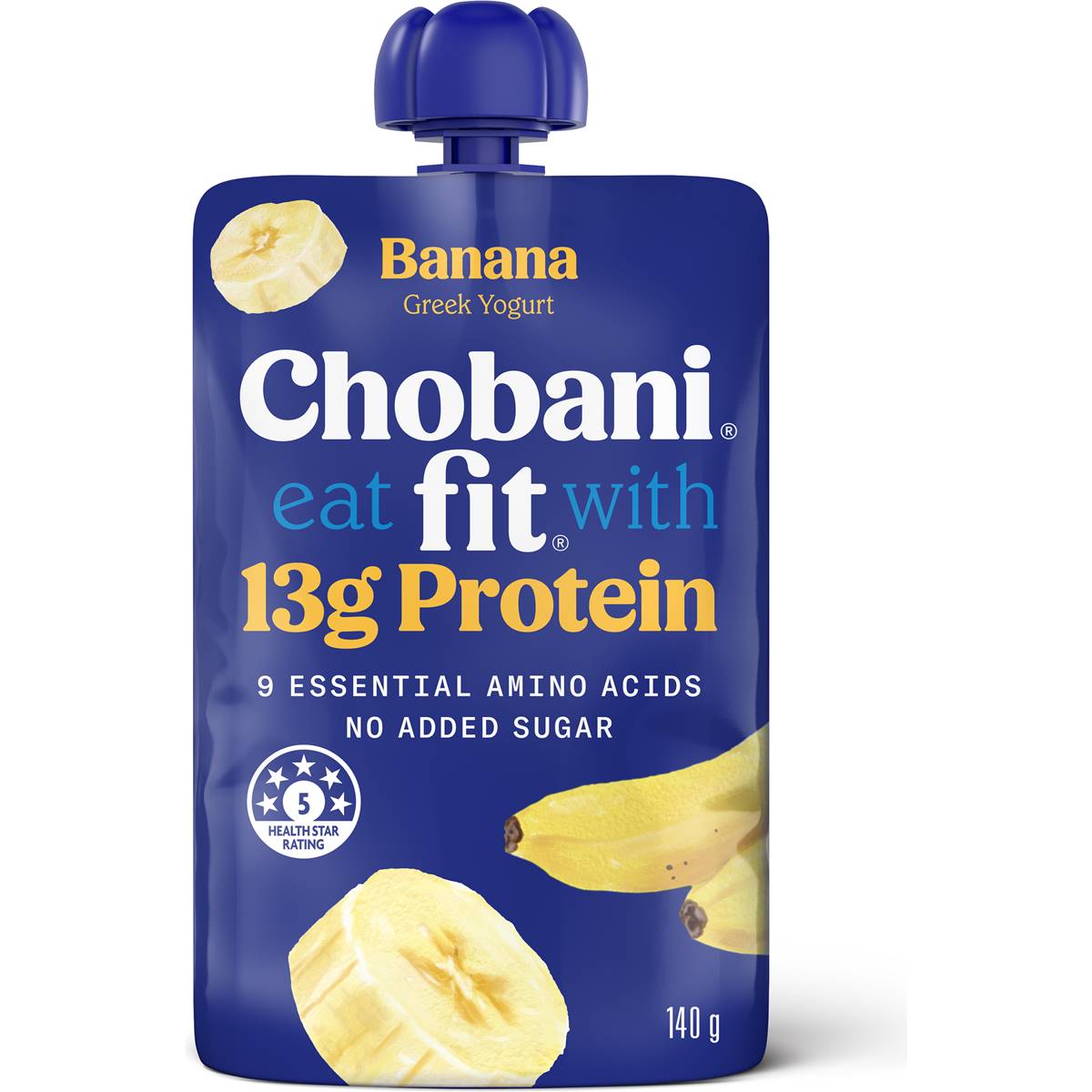 Calories in Chobani Fit Banana Yoghurt Pouch calcount