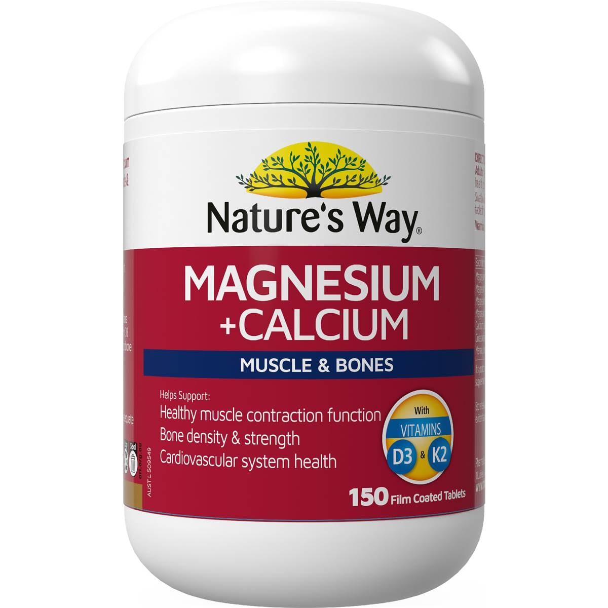 Nature's Way Magnesium + Calcium Muscle & Bones 150 pack