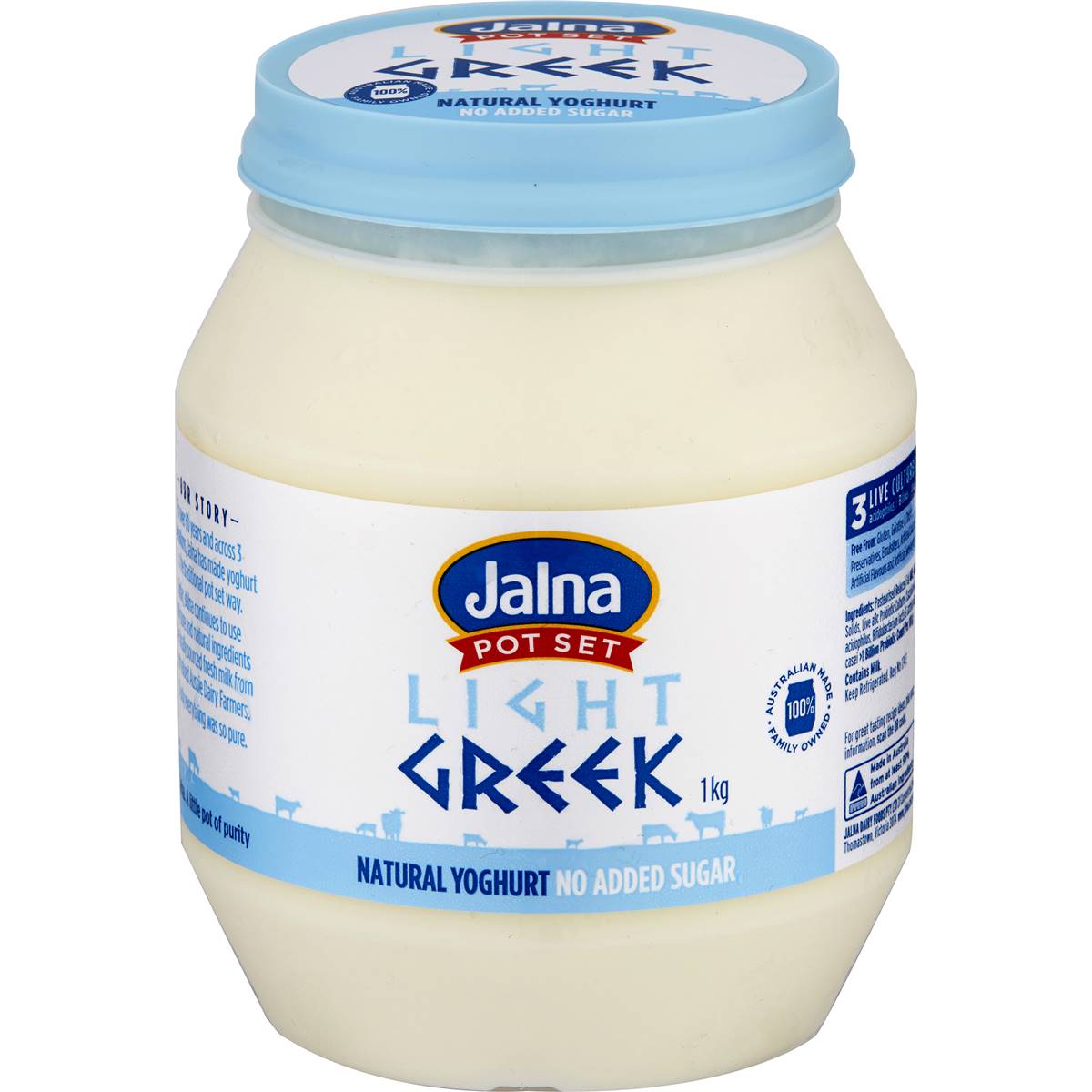 101 calories in Jalna Light Greek Yoghurt (100g) calcount