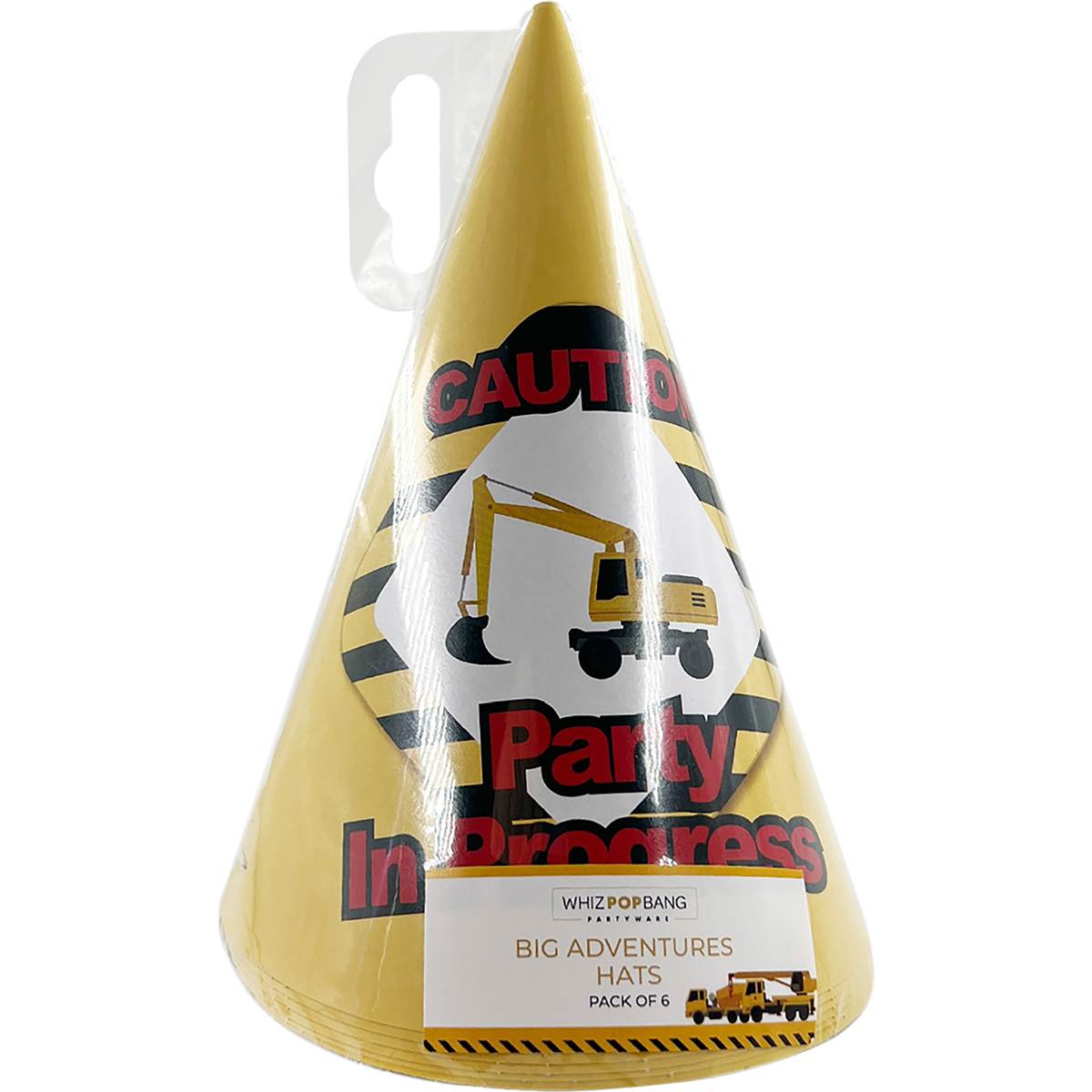 Whiz Pop Bang Party Hats Big Adventure