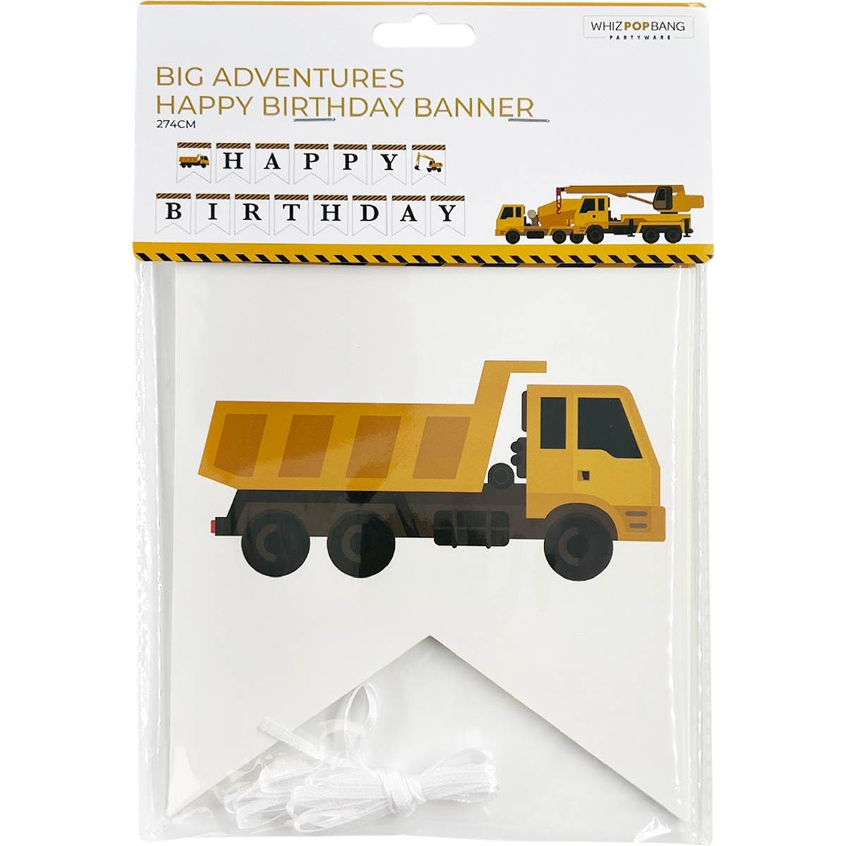 Whiz Pop Bang Birthday Banner Big Adventure