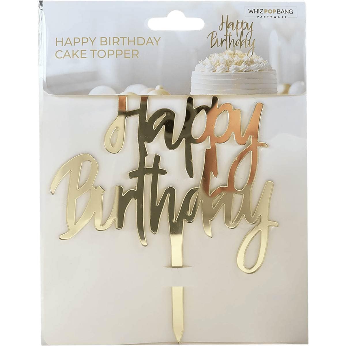 Whiz Pop Bang Happy Birthday Cake Topper