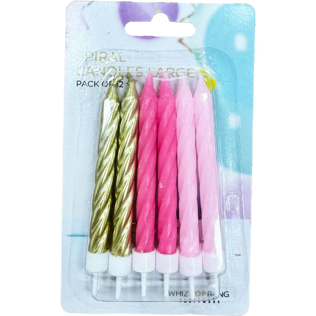 Whiz Pop Bang Spiral Candles Large