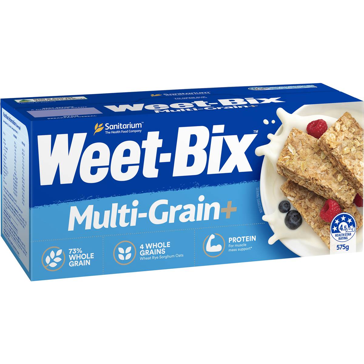 Calories in Sanitarium Weet-bix Blends Multi-grain+ Breakfast Cereal