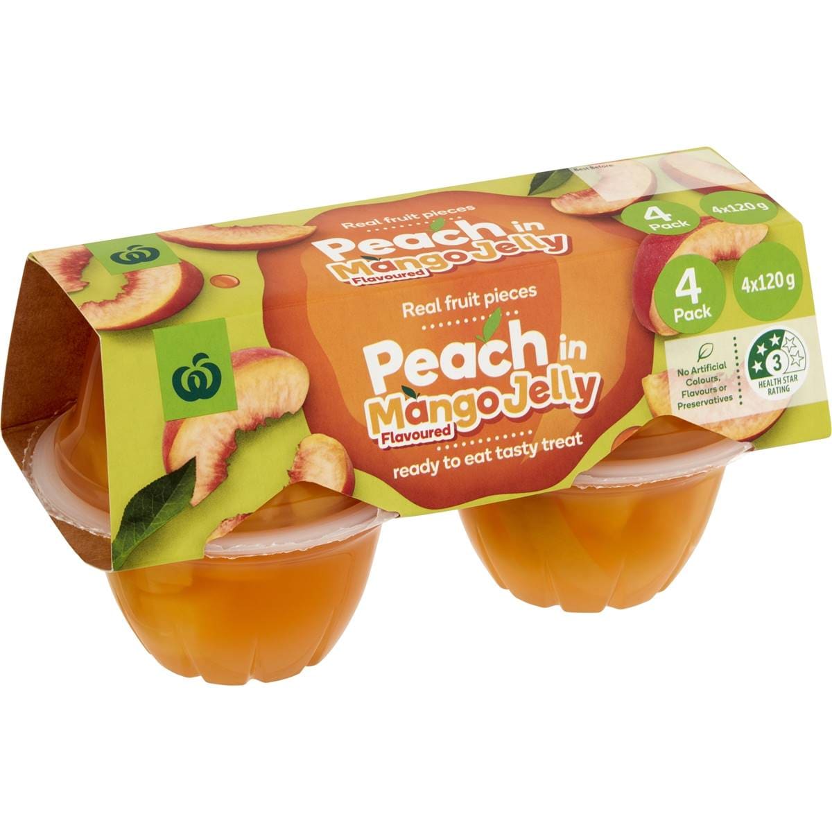 Woolworths Peach In Mango Flavoured Jelly