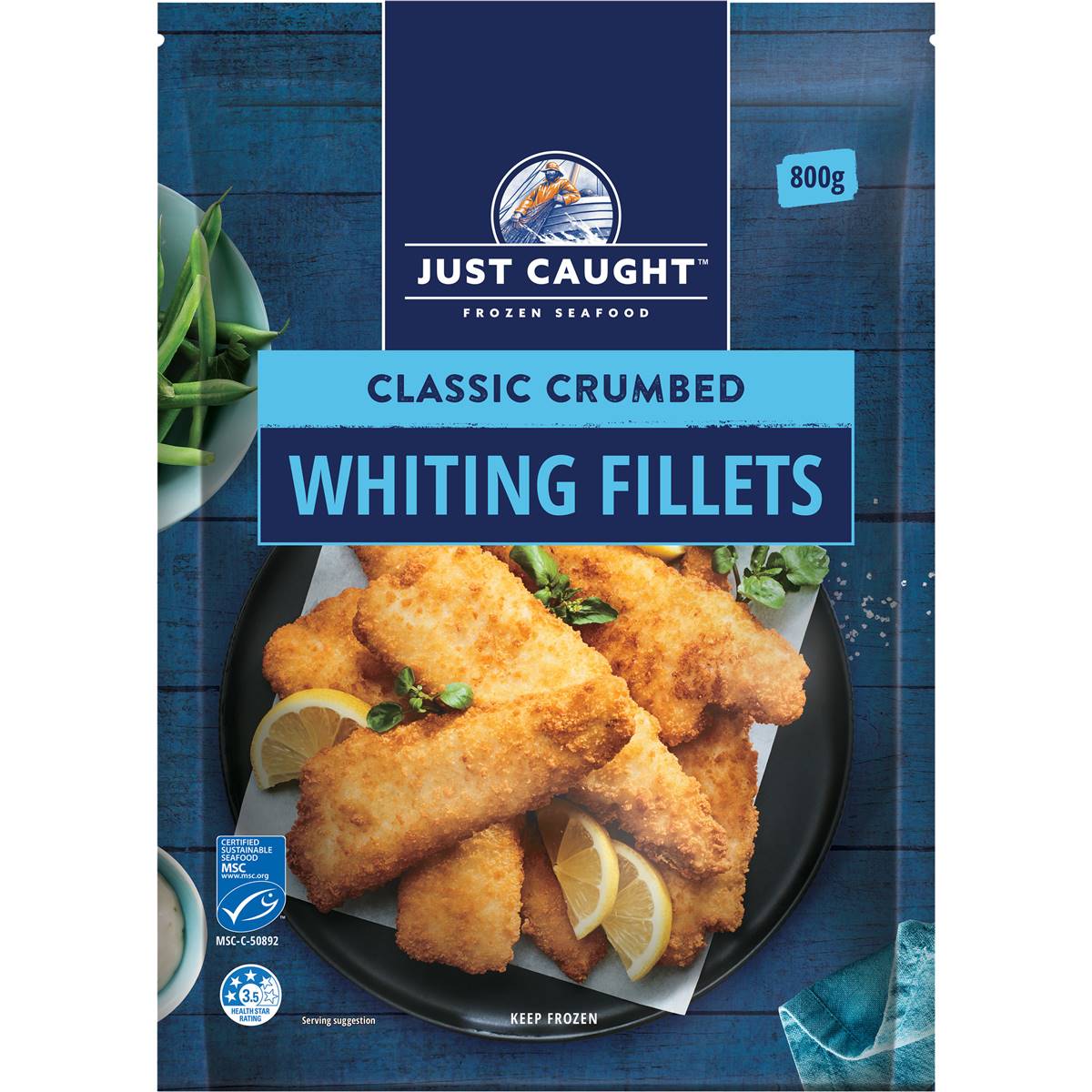 Just Caught Classic Crumbed Whiting Fillets
