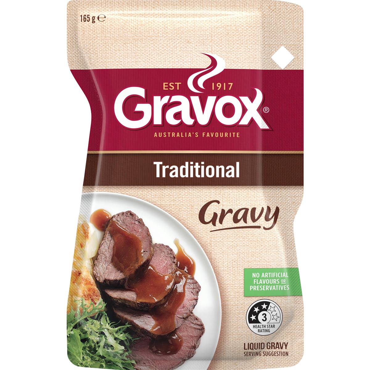 Calories in Gravox Gravy Liquid Traditional calcount