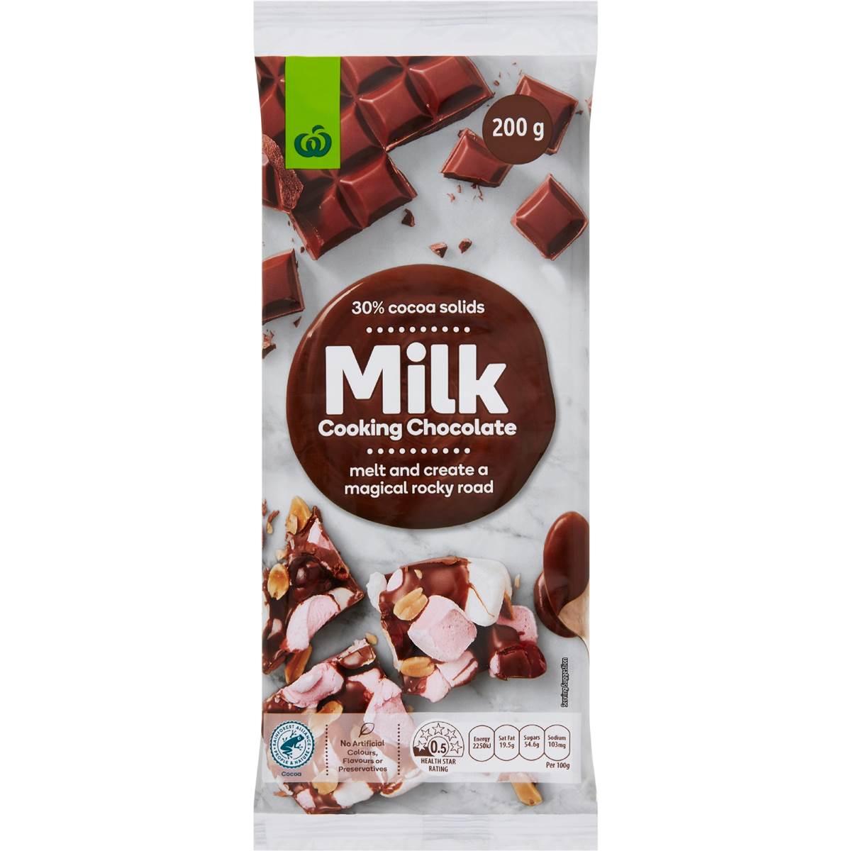 Woolworths Cooking Chocolate Milk