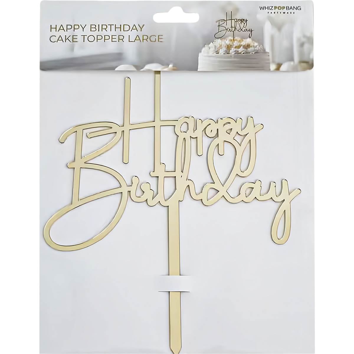 Whiz Pop Bang Happy Birthday Cake Topper Large