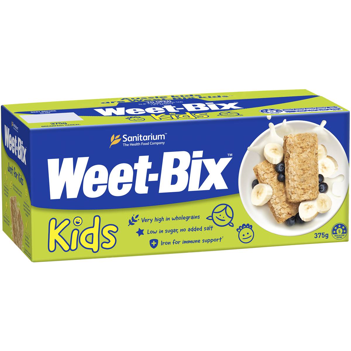 Calories in Sanitarium Weet-bix Kids Breakfast Cereal