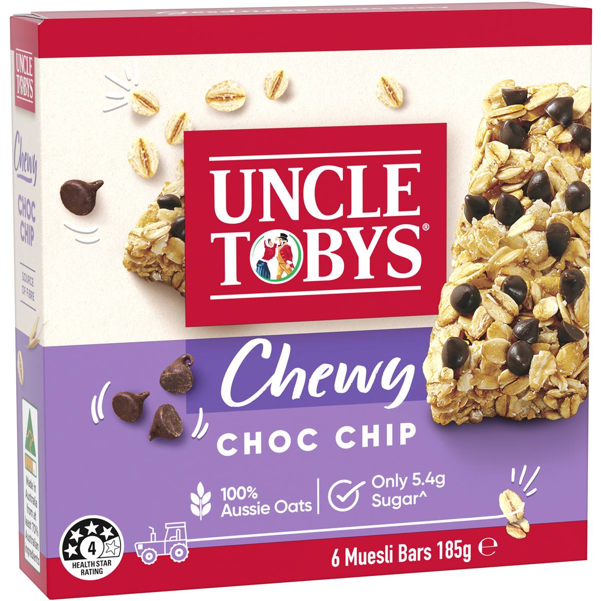 Calories in Uncle Tobys Muesli Bars Chewy Choc Chip
