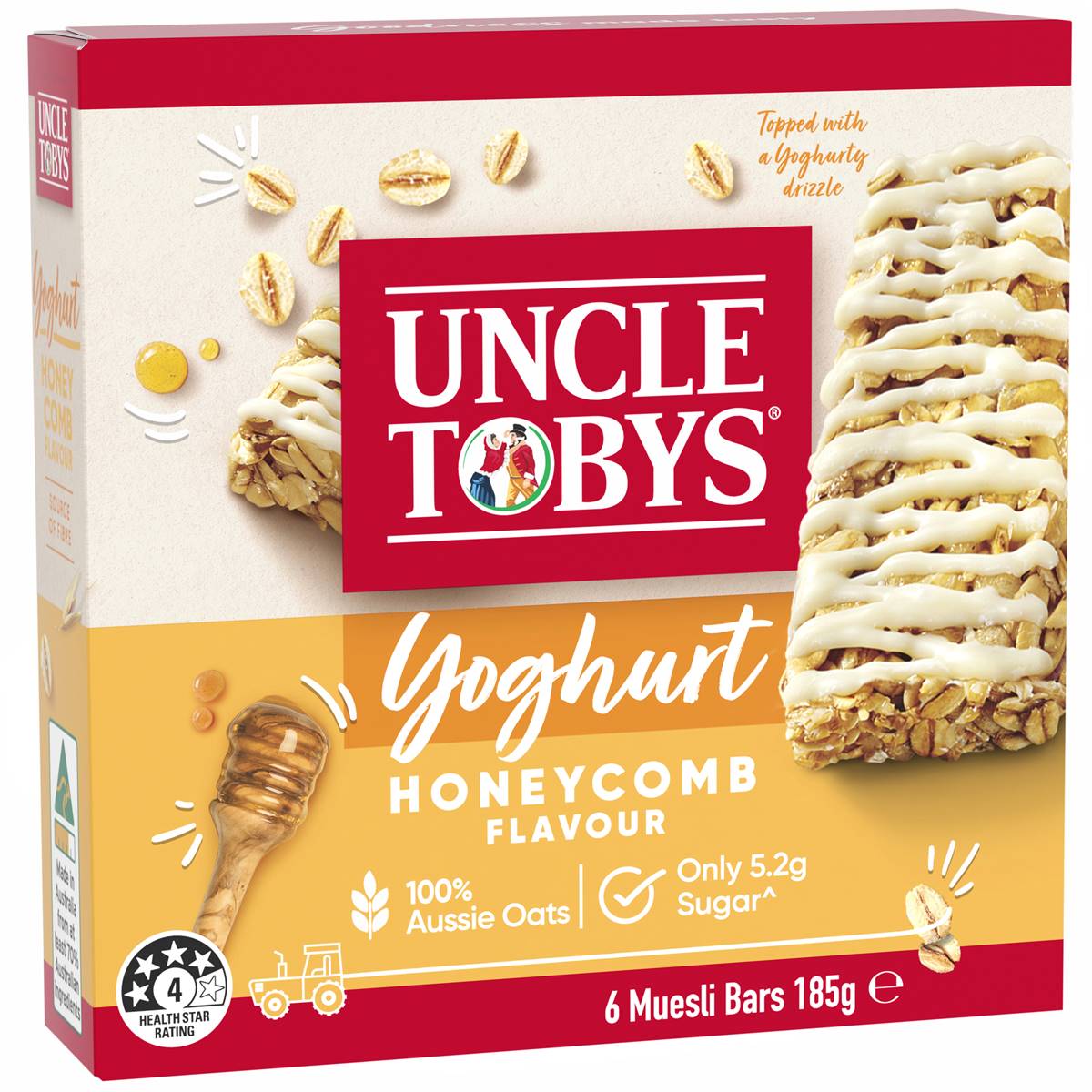 Nestle Uncle Tobys Muesli Bars Yoghurt & Honeycomb