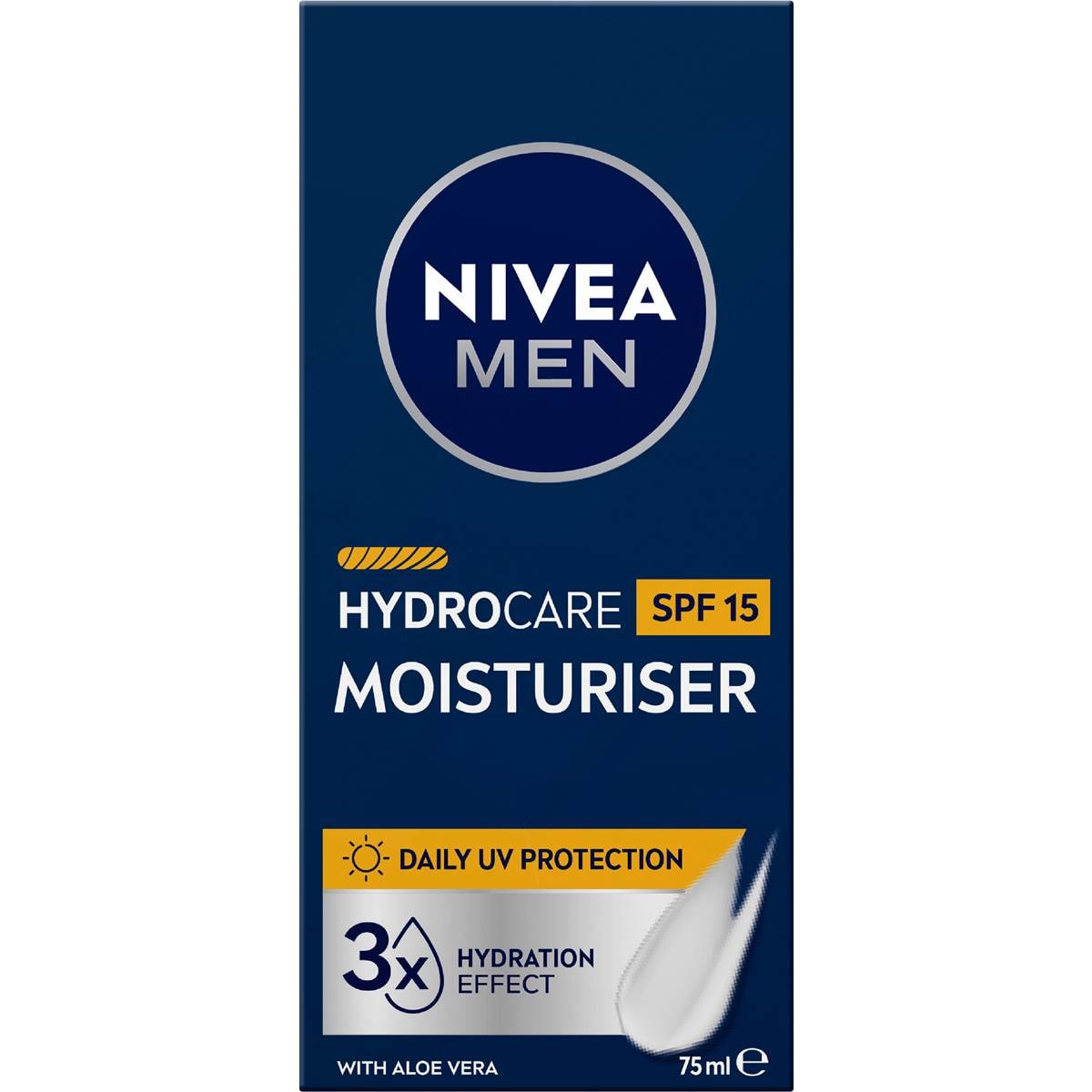 Nivea Men Hydrocare Replenishing Moisturiser With SPF 15 75mL
