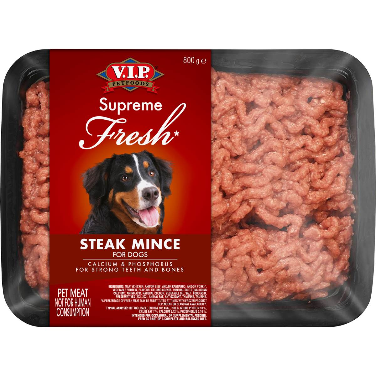 VIP Supreme Fresh Steak Mince Dog Food