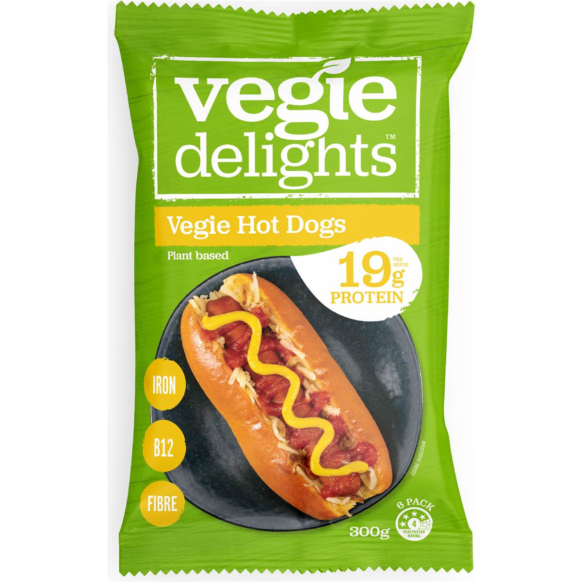 Vegie Delights Plant Based Hot Dogs 300g