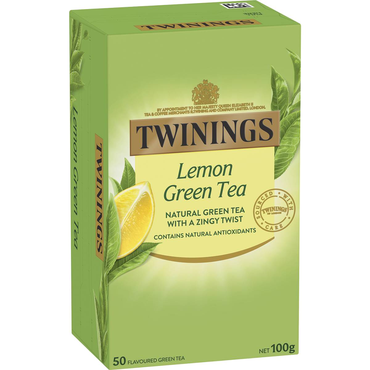 Calories in Twinings Green Tea & Lemon Tea Bags Tea Bags