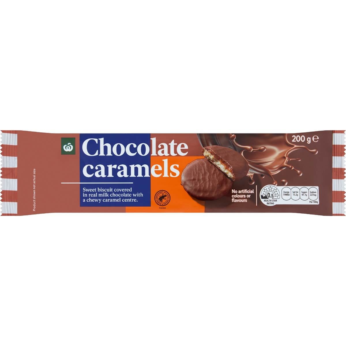 Calories in Woolworths Choccy Caramels calcount