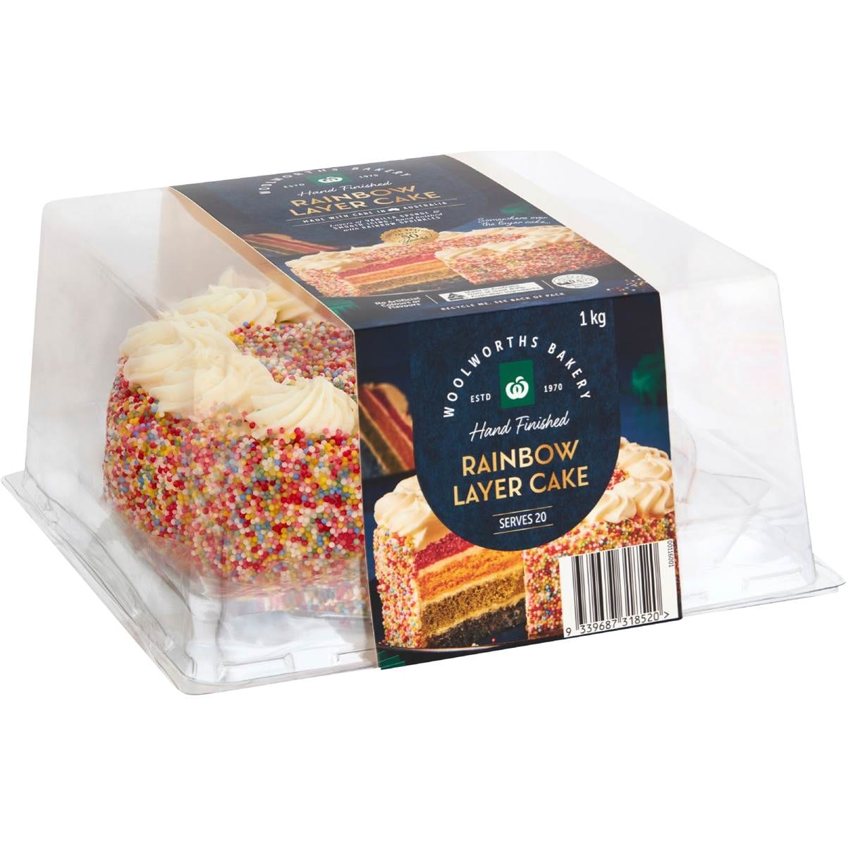 Woolworths Rainbow Layer Cake