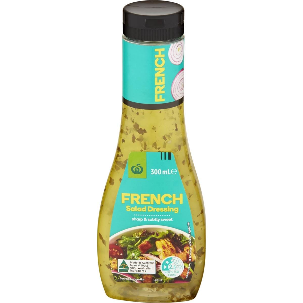 Calories in Woolworths Dressing 99 Free French calcount