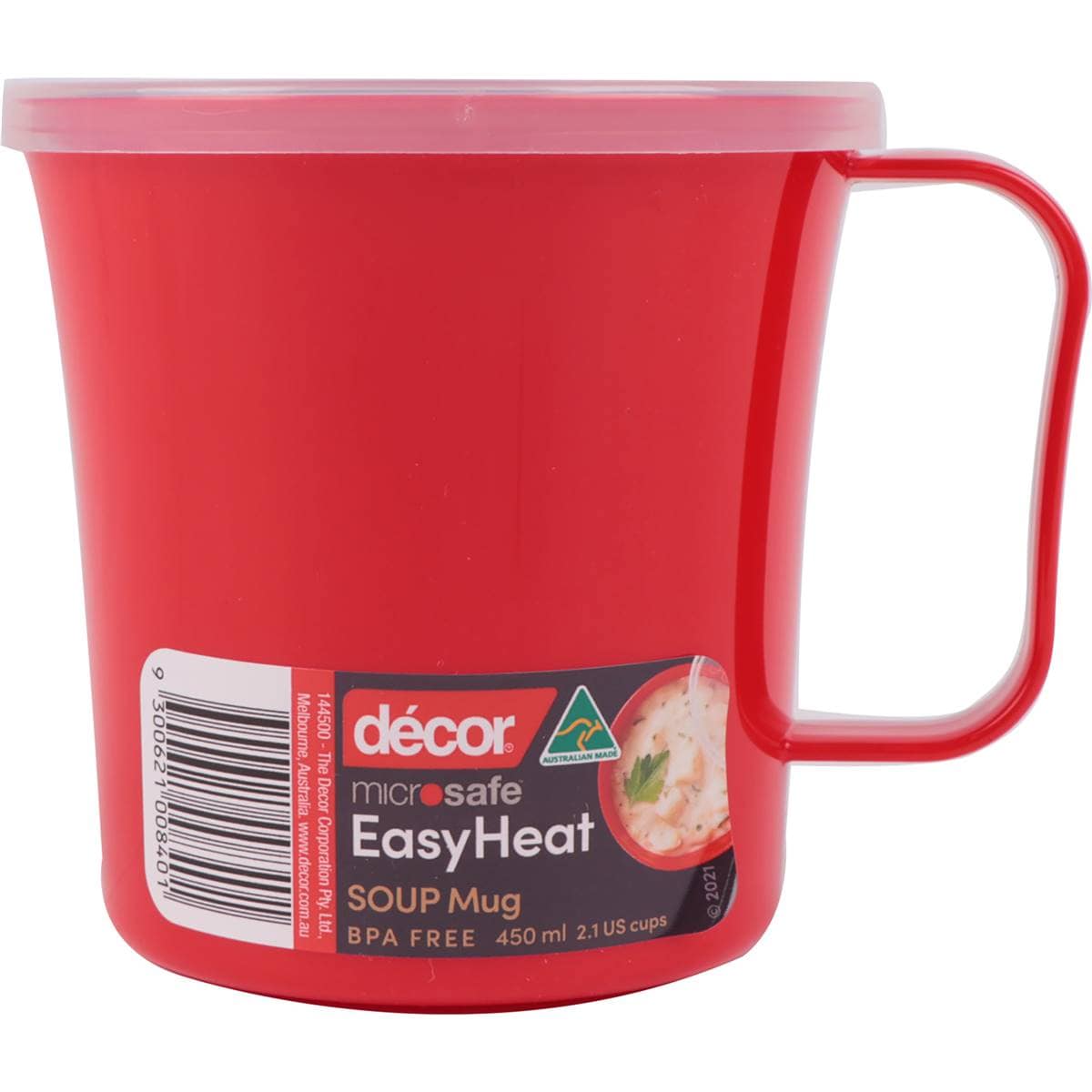 Decor Microsafe Easy Heat Soup Mug 450mL each