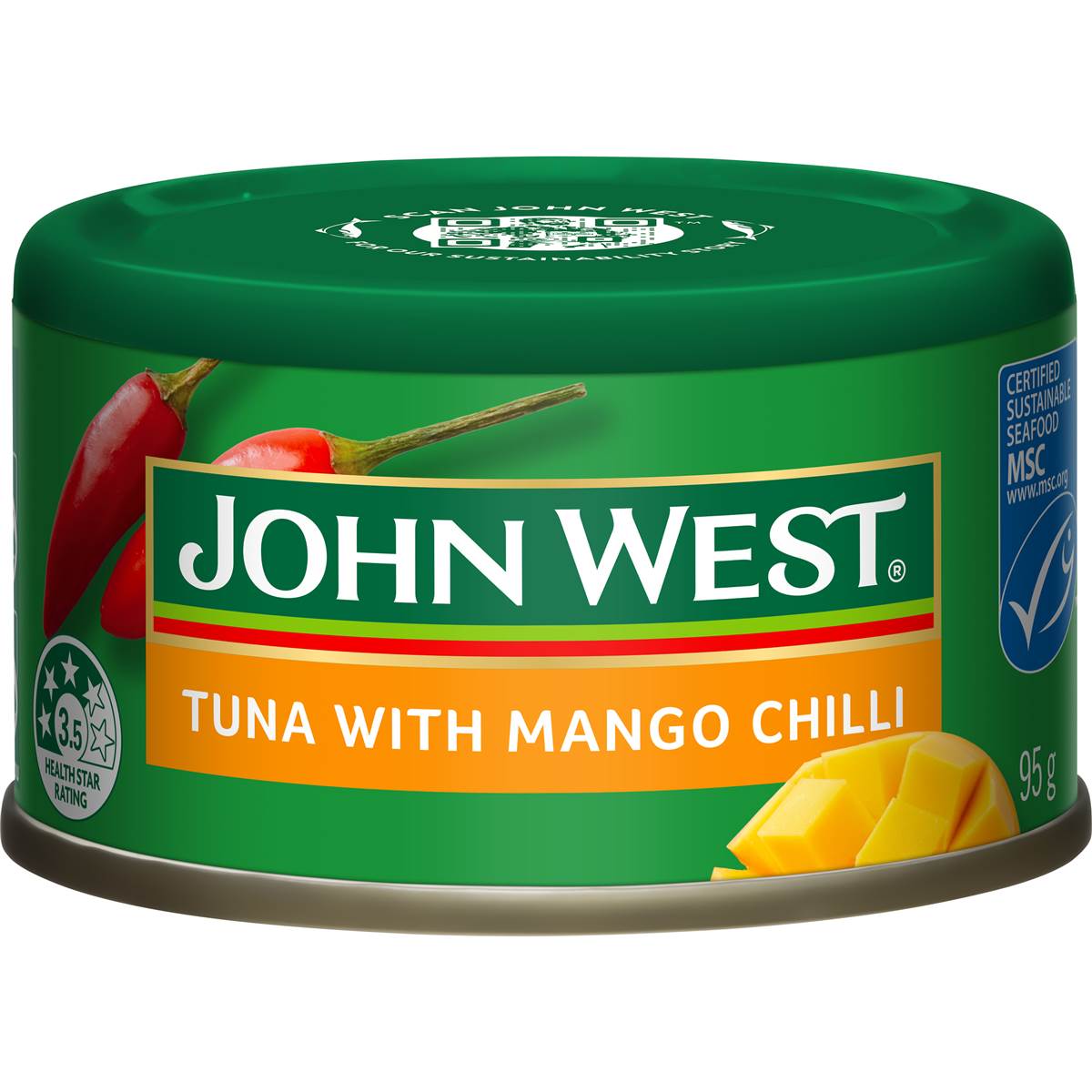Calories in John West Tuna Tempters Mango Chilli calcount