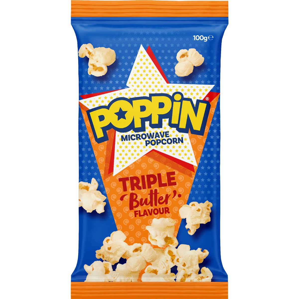 Calories in Poppin Shakers Microwave Popcorn Triple Butter Flavour calcount