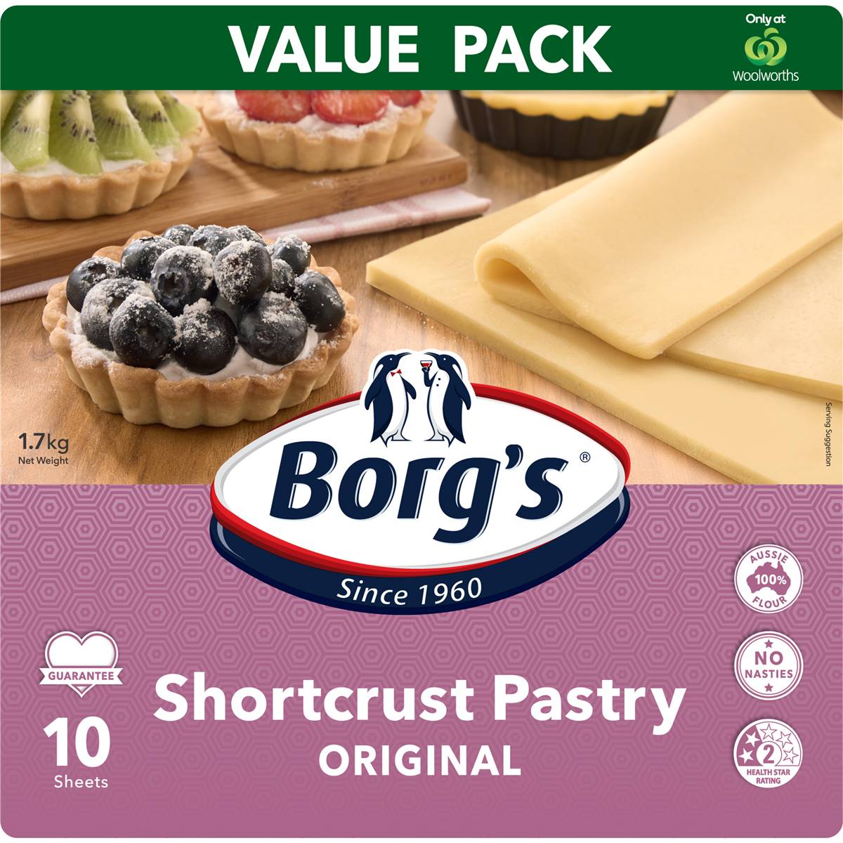 Borg's Shortcrust Pastry 10 Sheets