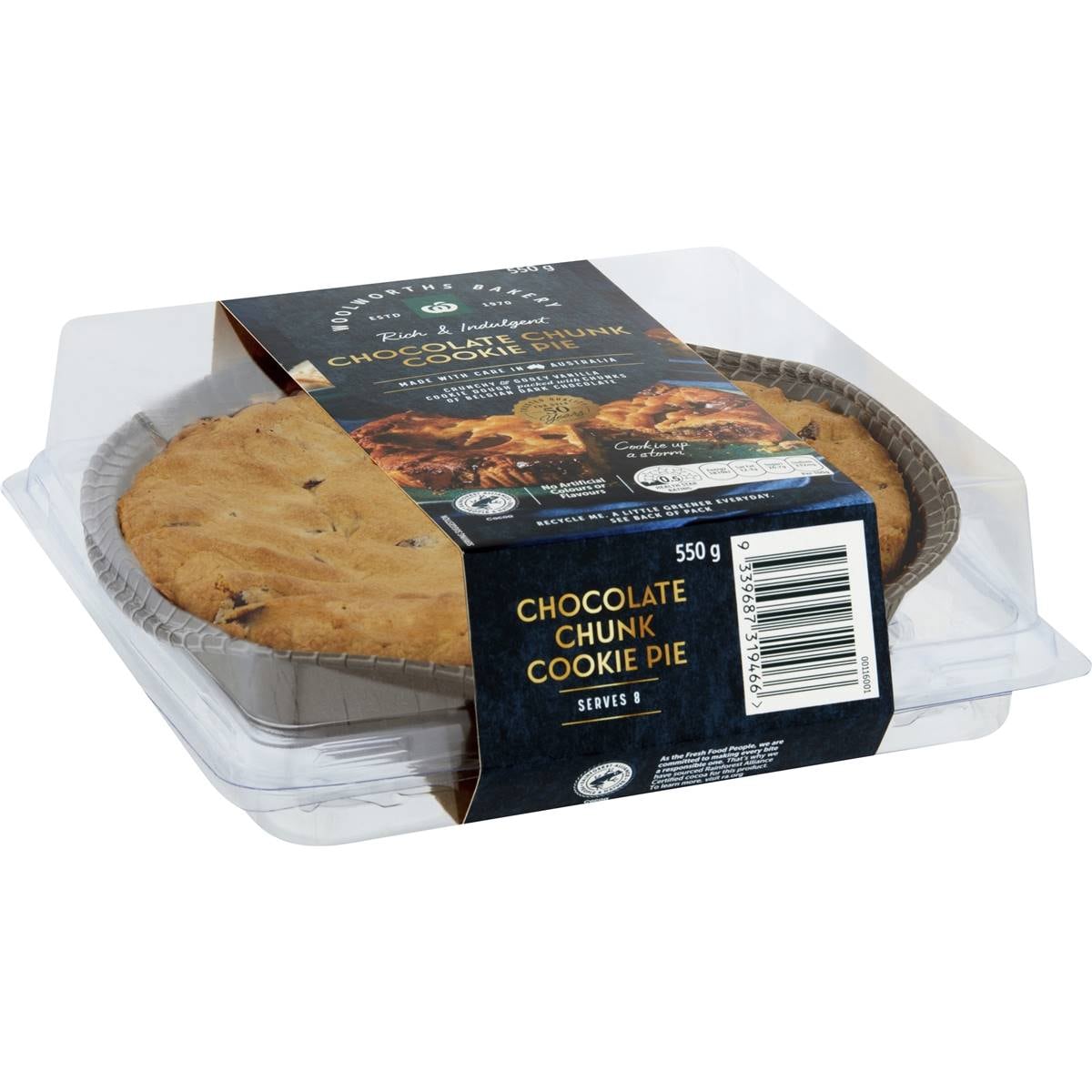 Calories in Woolworths Chocolate Chunk Cookies calcount
