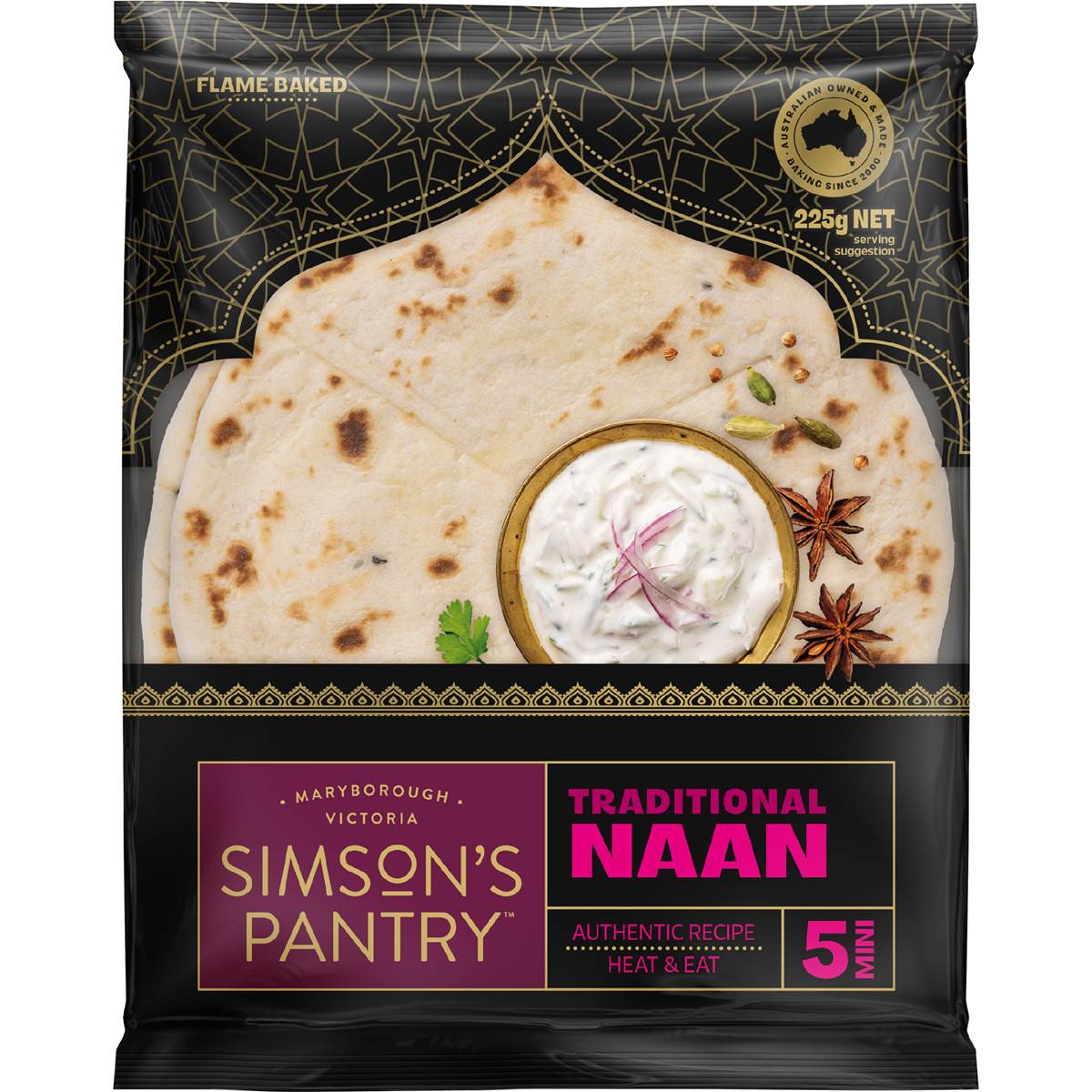 Simson's Pantry Mini Naans Plain