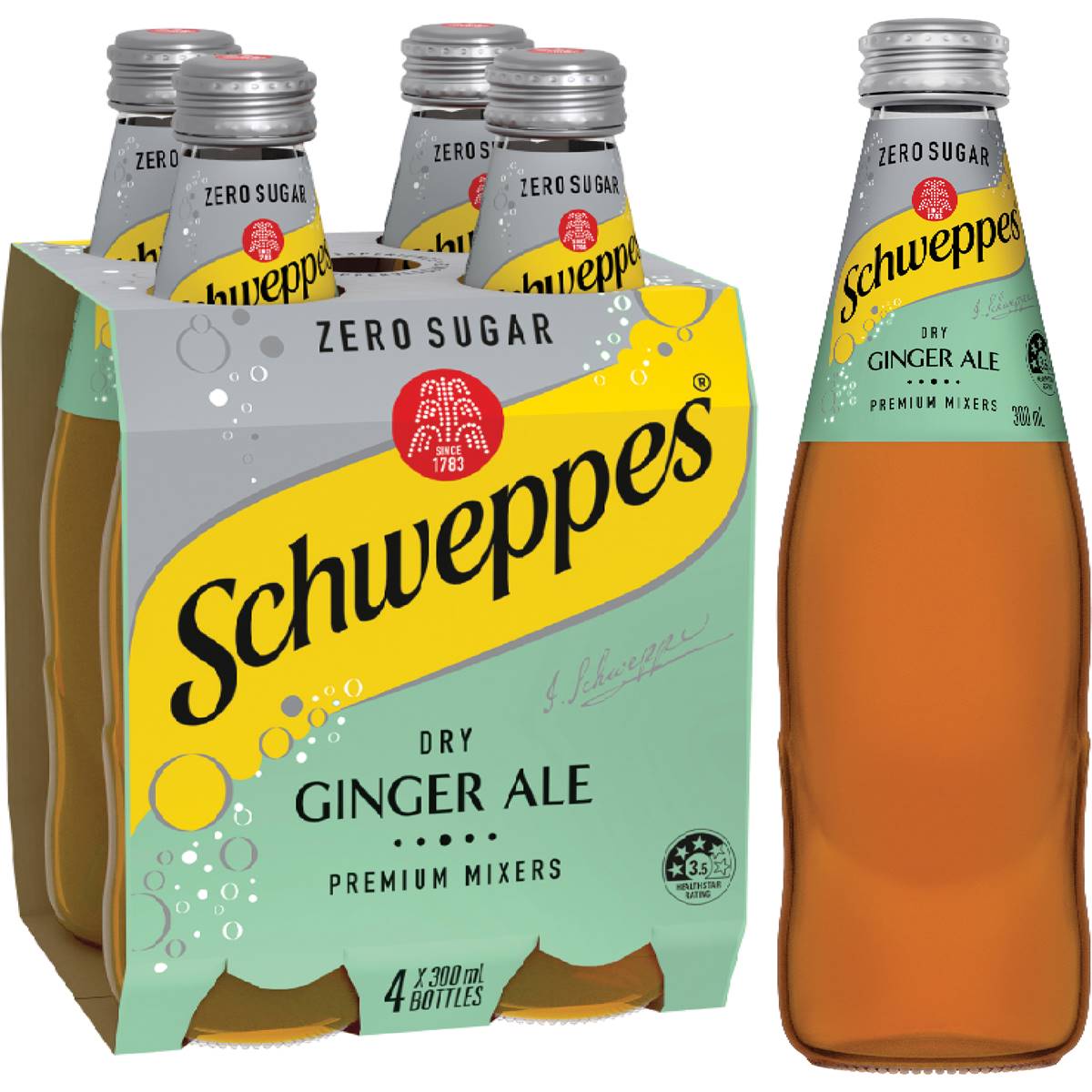 Calories In Schweppes Dry Ginger Ale Zero Sugar Calcount 3375