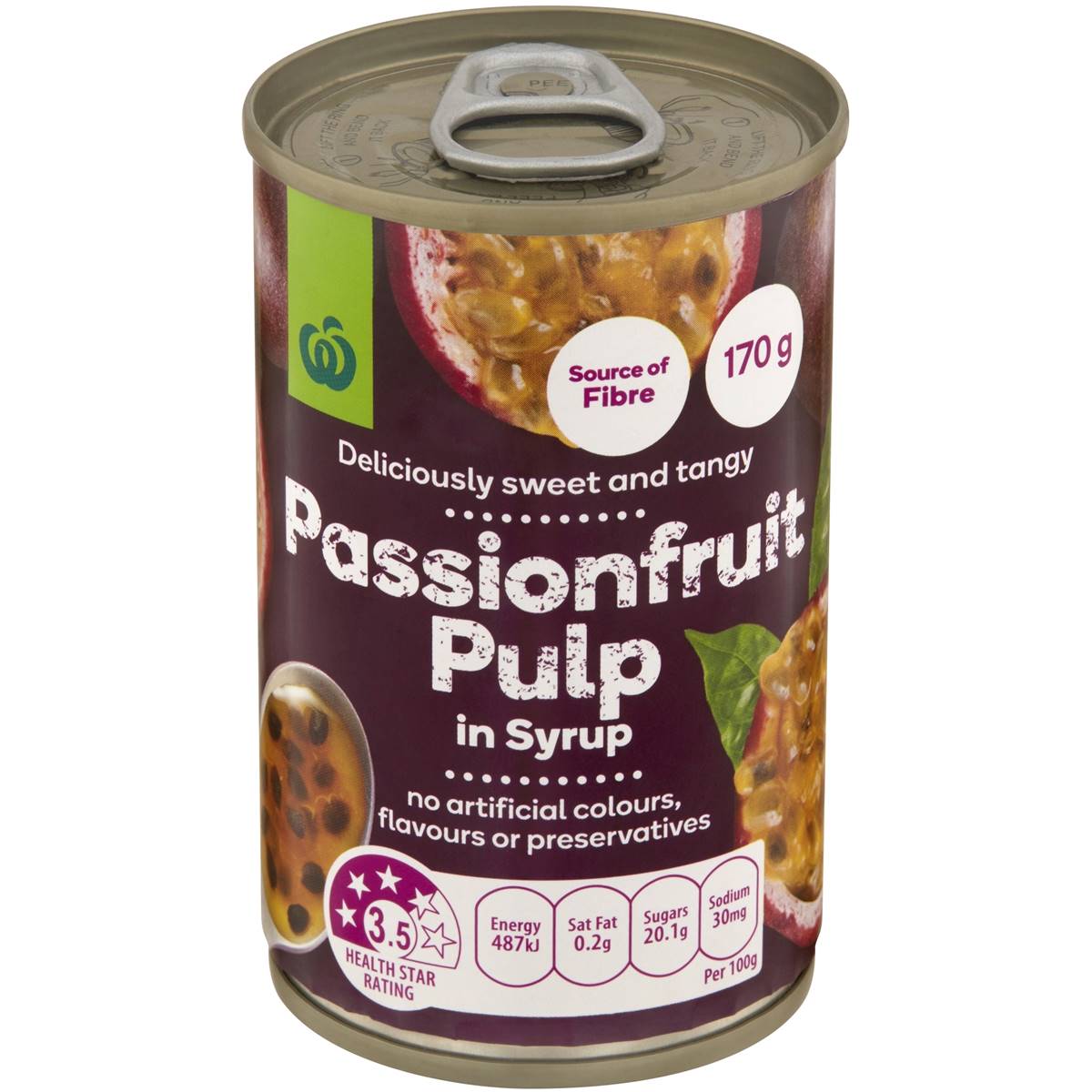 Woolworths Passionfruit Pulp Canned