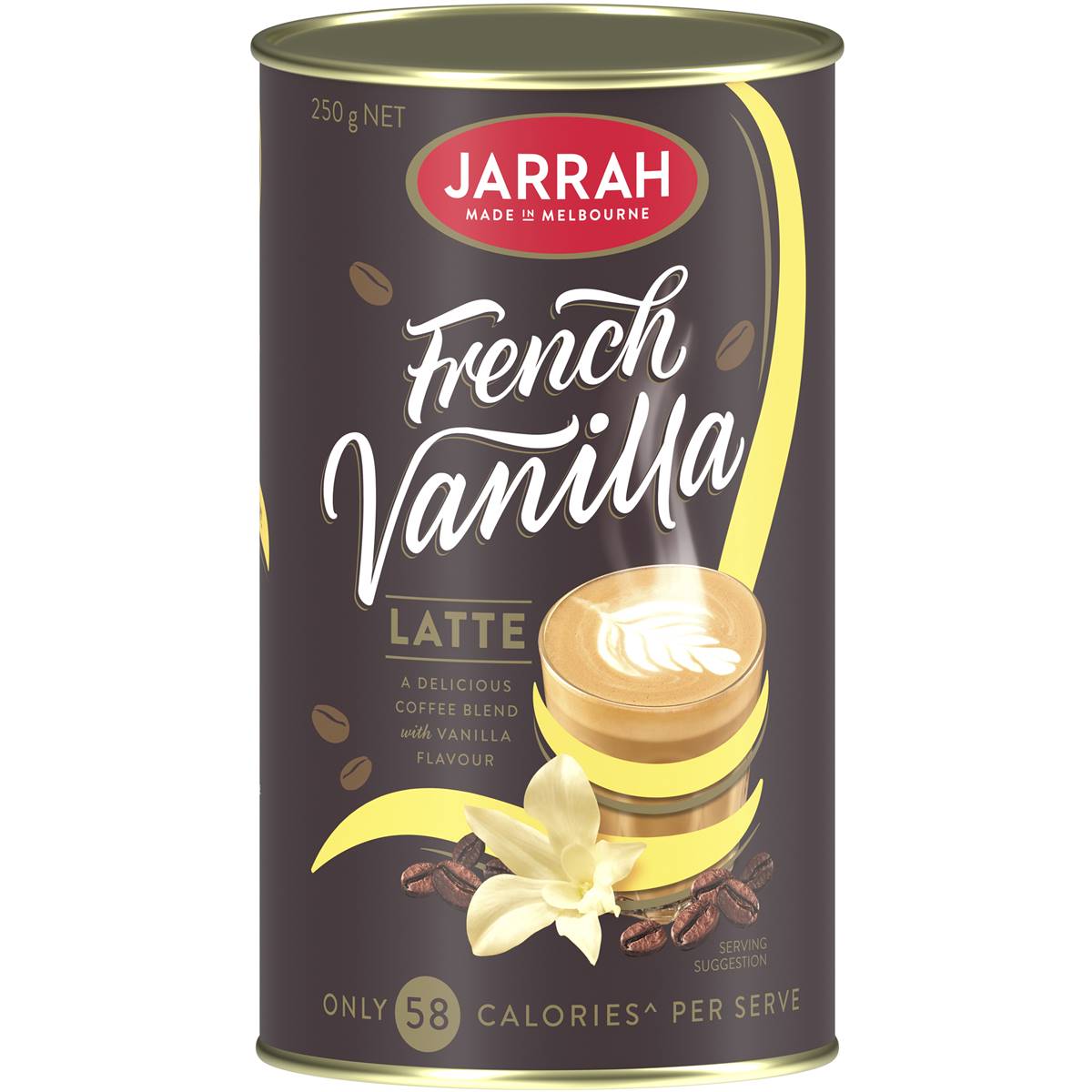 Calories in Jarrah French Vanilla Latte French Style