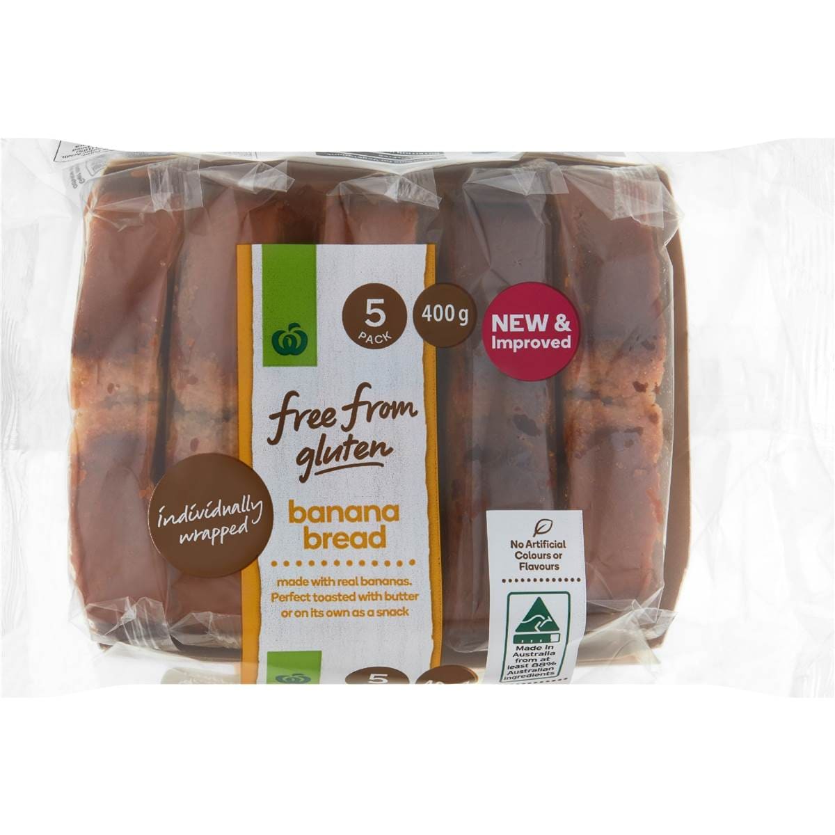 Woolworths Free From Gluten Banana Bread Slices