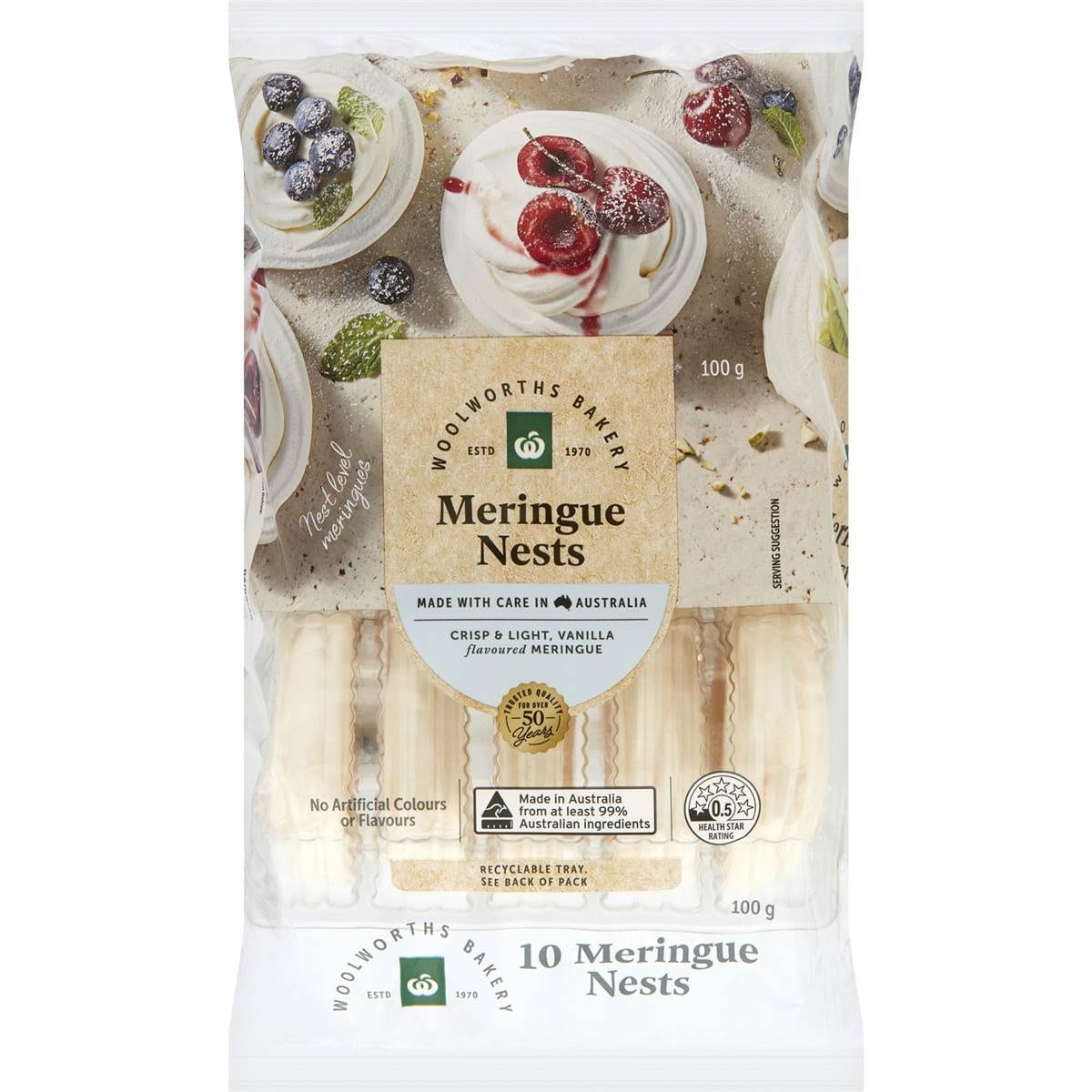 Calories in Woolworths Meringue Nests calcount