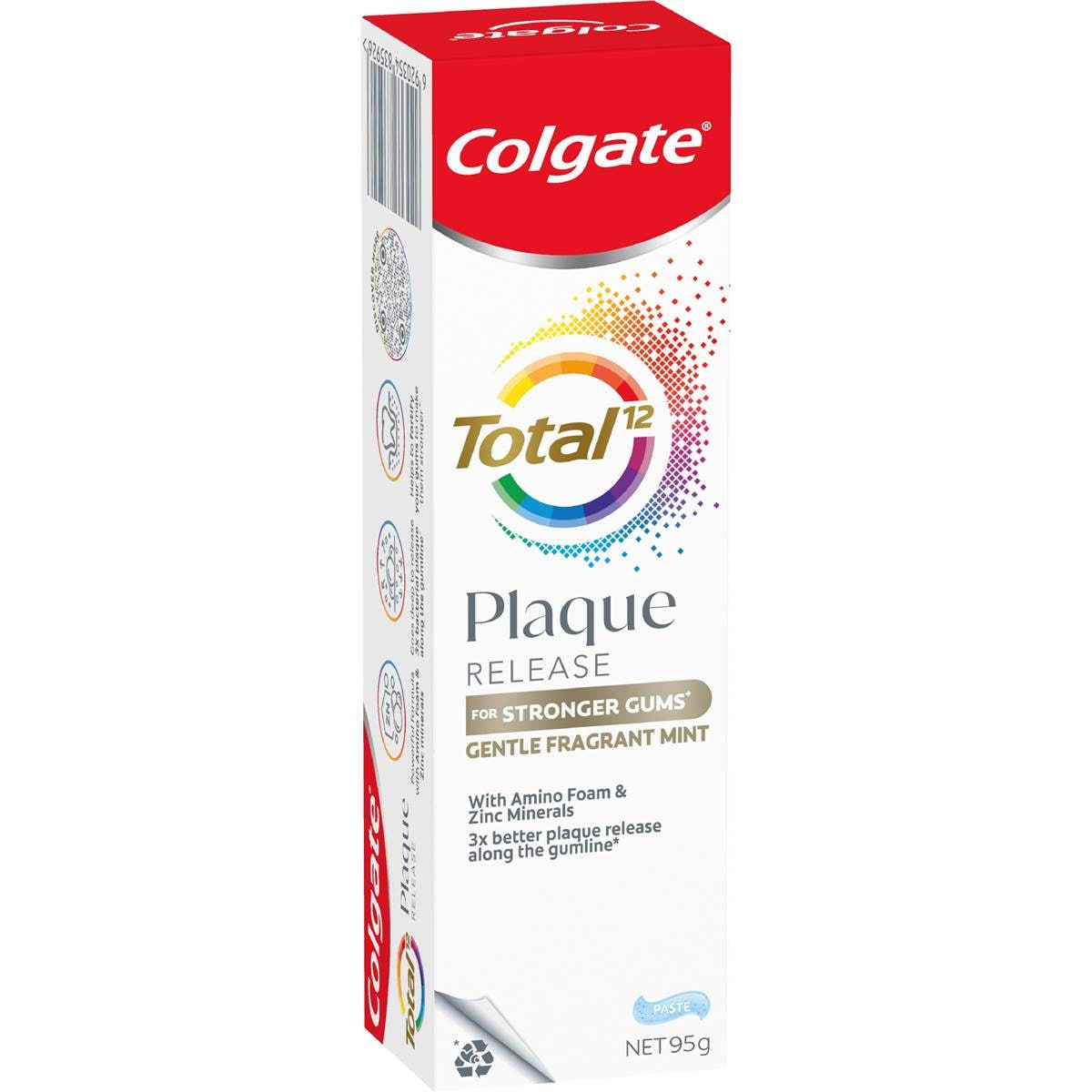 Colgate Plaque Release Toothpaste Total Fragrant Mint 95g