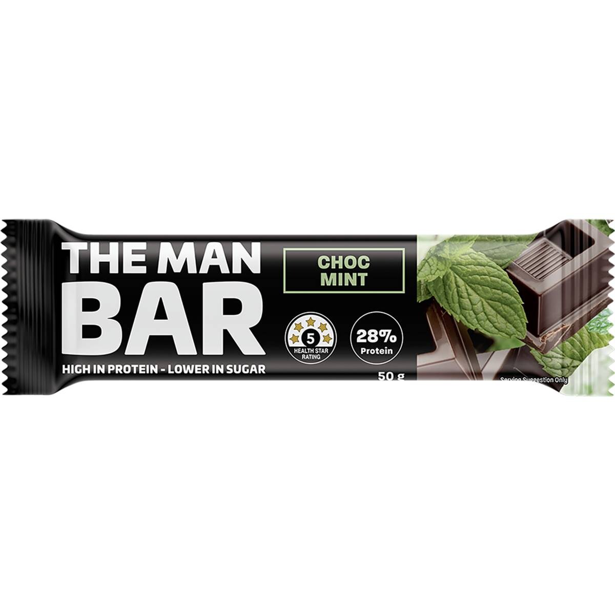 77 calories in The Man Bar Chunky Choc (100g) calcount