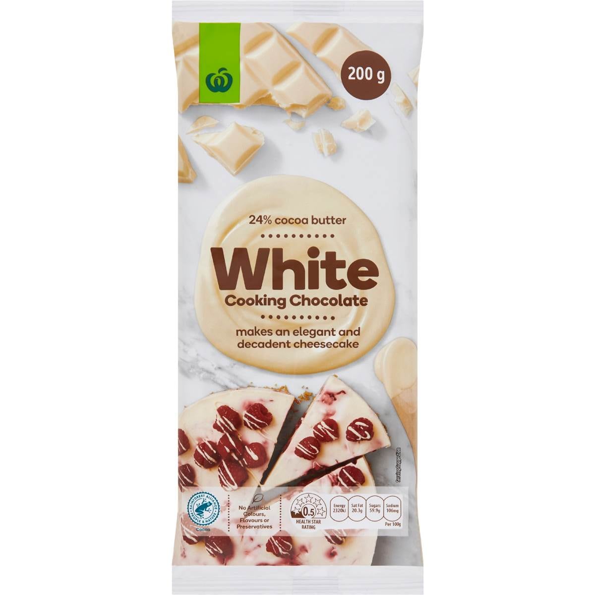 Woolworths Cooking Chocolate White